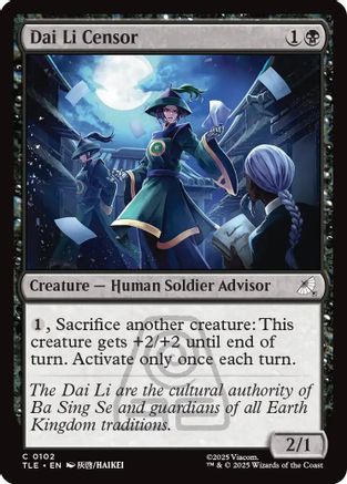 Dai Li Censor (TLE-102) - [Avatar: The Last Airbender: Eternal-Legal] Foil