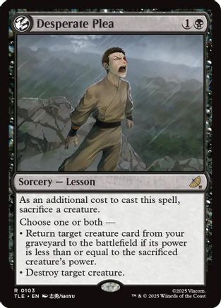 Desperate Plea (TLE-103) - [Avatar: The Last Airbender: Eternal-Legal] Foil