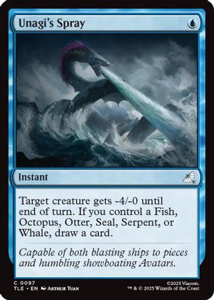 Unagi's Spray (TLE-097) - [Avatar: The Last Airbender: Eternal-Legal] Foil