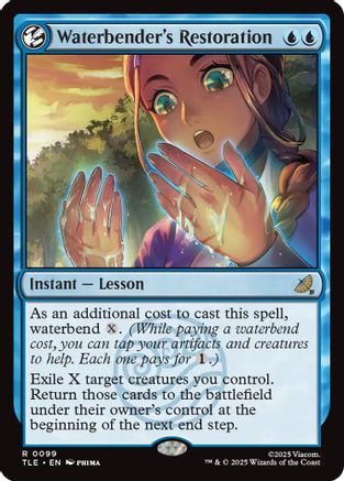 Waterbender's Restoration (TLE-099) - [Avatar: The Last Airbender: Eternal-Legal] Foil