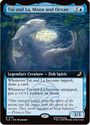 Tui and La, Moon and Ocean (Extended Art) (TLE-181) - [Avatar: The Last Airbender: Eternal-Legal] Foil
