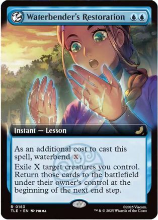 Waterbender's Restoration (Extended Art) (TLE-183) - [Avatar: The Last Airbender: Eternal-Legal]