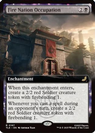 Fire Nation Occupation (Extended Art) (TLE-187) - [Avatar: The Last Airbender: Eternal-Legal] Foil