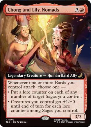 Chong and Lily, Nomads (Extended Art) (TLE-192) - [Avatar: The Last Airbender: Eternal-Legal] Foil