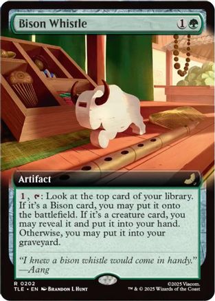 Bison Whistle (Extended Art) (TLE-202) - [Avatar: The Last Airbender: Eternal-Legal] Foil