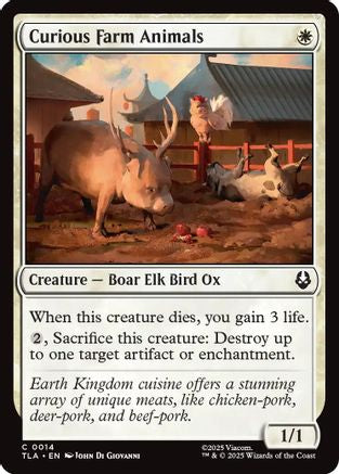 Curious Farm Animals (TLA-014) - [Avatar: The Last Airbender] Foil