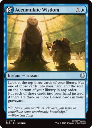 Accumulate Wisdom (TLA-044) - [Avatar: The Last Airbender] Foil