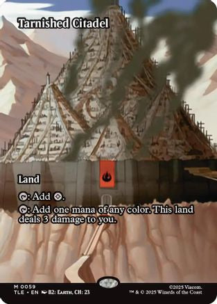 Tarnished Citadel (Borderless) (TLE-059) - [Avatar: The Last Airbender: Eternal-Legal] Foil