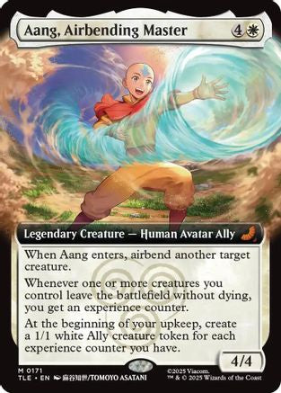 Aang, Airbending Master (Extended Art) (TLE-171) - [Avatar: The Last Airbender: Eternal-Legal] Foil