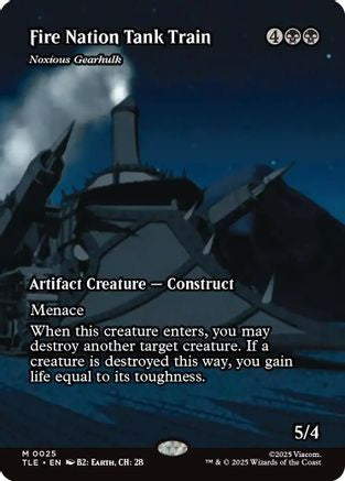Fire Nation Tank Train - Noxious Gearhulk (Borderless) (TLE-025) - [Avatar: The Last Airbender: Eternal-Legal]