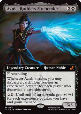 Azula, Ruthless Firebender (Extended Art) (TLE-184) - [Avatar: The Last Airbender: Eternal-Legal] Foil