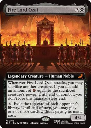 Fire Lord Ozai (Extended Art) (TLE-186) - [Avatar: The Last Airbender: Eternal-Legal]