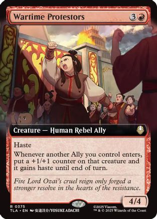 Wartime Protestors (Extended Art) (TLA-375) - [Avatar: The Last Airbender] Foil