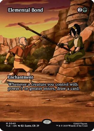 Elemental Bond (Borderless) (TLE-040) - [Avatar: The Last Airbender: Eternal-Legal] Foil