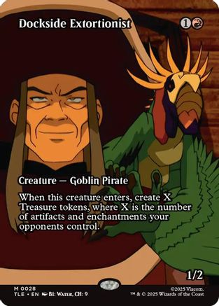 Dockside Extortionist (Borderless) (TLE-028) - [Avatar: The Last Airbender: Eternal-Legal] Foil