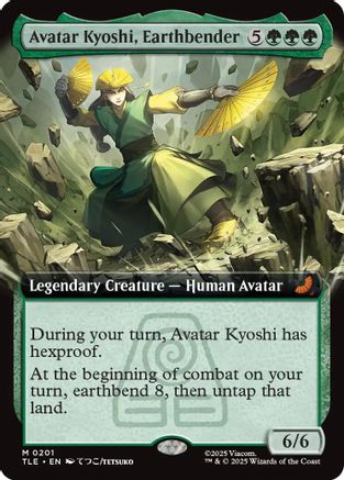 Avatar Kyoshi, Earthbender (Extended Art) (TLE-201) - [Avatar: The Last Airbender: Eternal-Legal] Foil