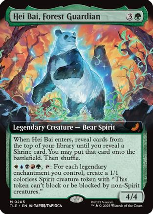 Hei Bai, Forest Guardian (Extended Art) (TLE-205) - [Avatar: The Last Airbender: Eternal-Legal] Foil