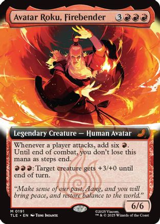 Avatar Roku, Firebender (Extended Art) (TLE-191) - [Avatar: The Last Airbender: Eternal-Legal] Foil