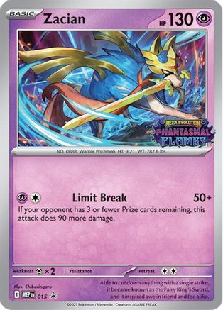 Zacian (Prerelease) 15 - [ME Mega Evolution Promo] Holofoil