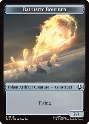 Ballistic Boulder // Soldier (0011) Double-Sided Token (TLA-13 // 11) - [Avatar: The Last Airbender] Foil