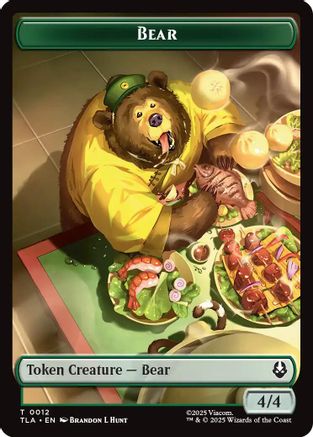 Bear // Food (0020) Double-Sided Token (TLA-12 // 20) - [Avatar: The Last Airbender] Foil