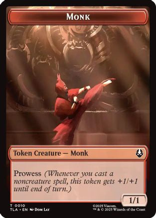 Monk // Food (0021) Double-Sided Token (TLA-10 // 21) - [Avatar: The Last Airbender]