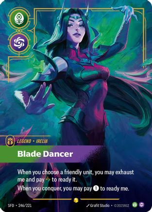 Irelia - Blade Dancer (Overnumbered) (246/221) - Spiritforged Foil