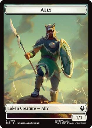 Ally (0005) // Soldier (0002) Double-Sided Token (TLA-5 // 2) - [Avatar: The Last Airbender]