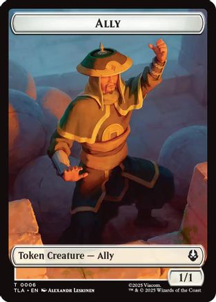 Ally (0006) // Soldier (0002) Double-Sided Token (TLA-6 // 2) - [Avatar: The Last Airbender]