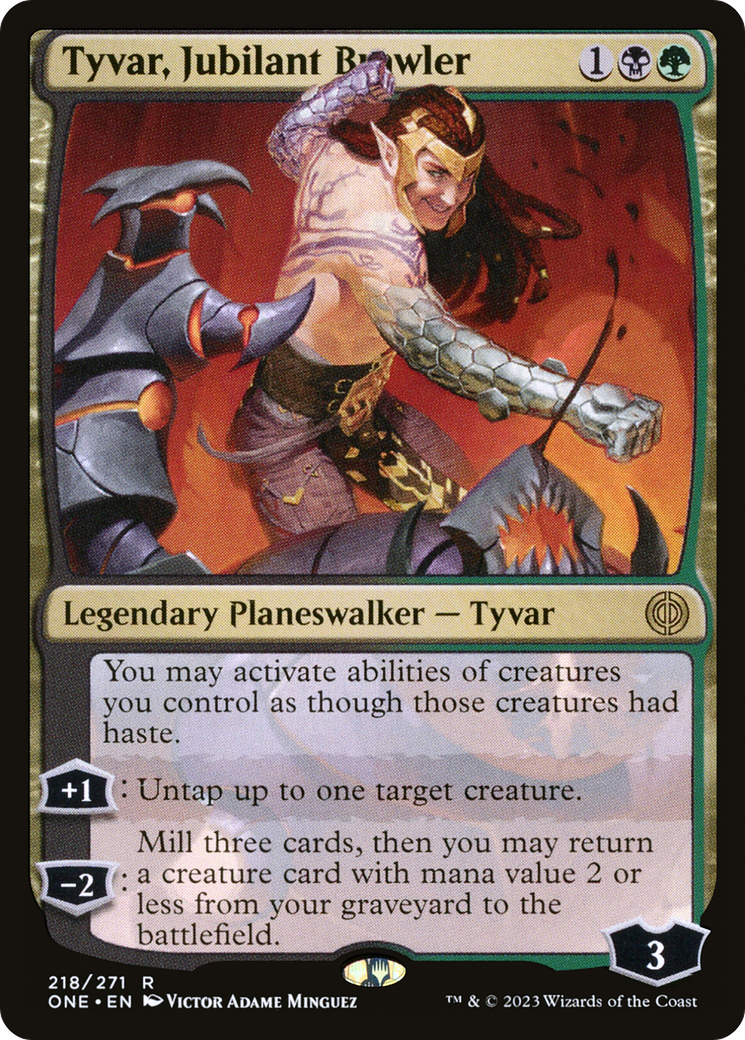Tyvar, Jubilant Brawler (ONE-218) - [Phyrexia: All Will Be One]