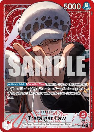 Trafalgar Law (Alternate Art) (OP14-001) - The Azure Sea's Seven