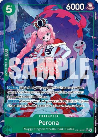 Perona (Alternate Art) (OP14-033) - The Azure Sea's Seven