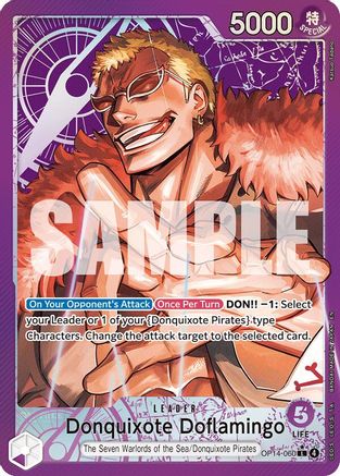 Donquixhote Doflamingo (Alternate Art) (OP14-060) - The Azure Sea's Seven
