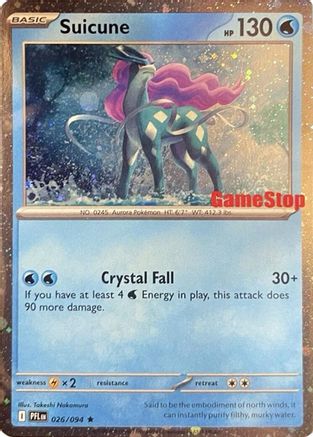 Suicune (Cosmos Holo) (Gamestop Exclusive) 26 - [Miscellaneous Cards & Products] Holofoil
