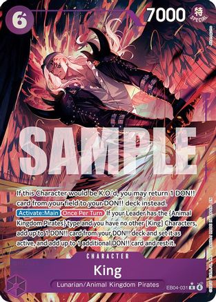 King (Alternate Art) (EB04-031) - The Azure Sea's Seven