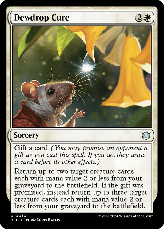 Dewdrop Cure (BLB-010) - [Bloomburrow] Foil