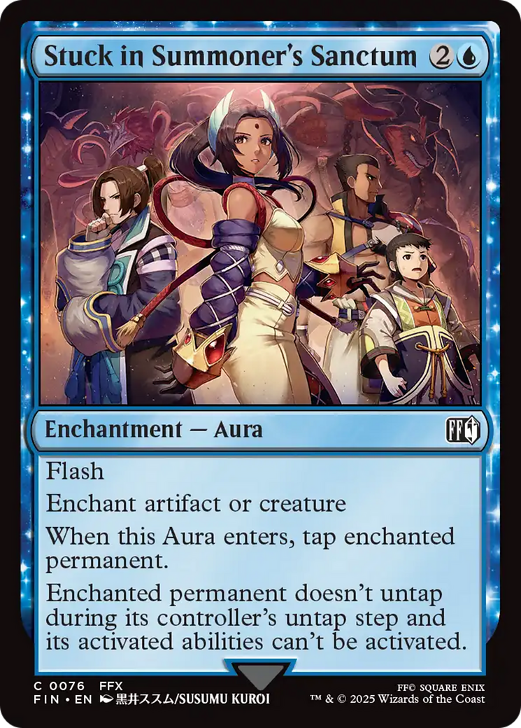 Stuck in Summoner's Sanctum (FIN-076) - [FINAL FANTASY]: (enchantment) Foil