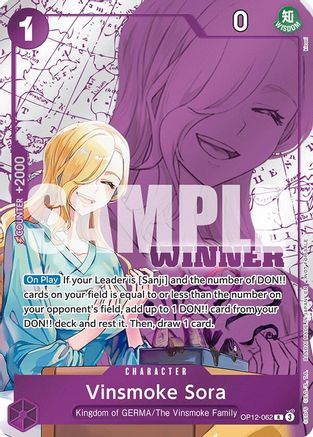 Vinsmoke Sora (Winner Pack 2026 Vol. 1) (OP12-062) - One Piece Promotion Cards