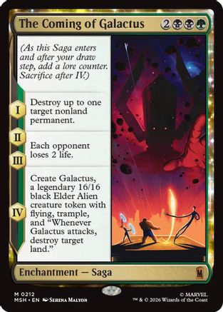 The Coming of Galactus (MSH-212) - [Marvel Super Heroes] Foil