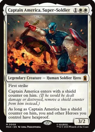 Captain America, Super-Soldier (MSH-009) - [Marvel Super Heroes] Foil