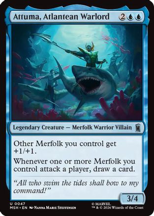 Attuma, Atlantean Warlord (MSH-047) - [Marvel Super Heroes] Foil