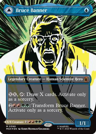 Bruce Banner (Borderless) (MSH-390) - [Marvel Super Heroes] Foil
