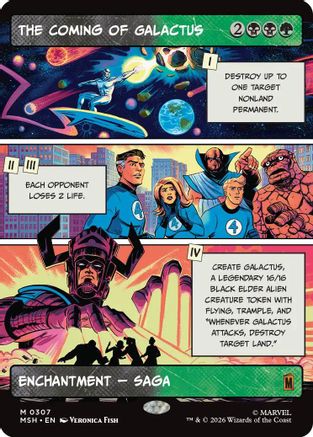 The Coming of Galactus (Borderless) (MSH-307) - [Marvel Super Heroes]