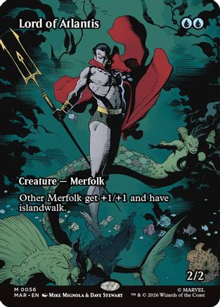 Lord of Atlantis (Borderless) (MAR-056) - [Marvel Universe Eternal-Legal] Foil