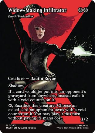 Widow-Making Infiltrator - Dauthi Voidwalker (Borderless) (MAR-063) - [Marvel Universe Eternal-Legal]