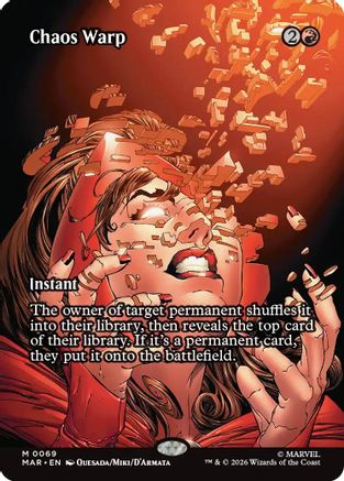 Chaos Warp (Borderless) (MAR-069) - [Marvel Universe Eternal-Legal] Foil