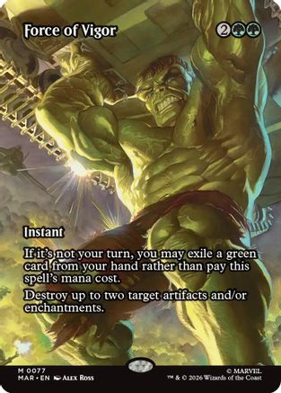 Force of Vigor (Borderless) (MAR-077) - [Marvel Universe Eternal-Legal]