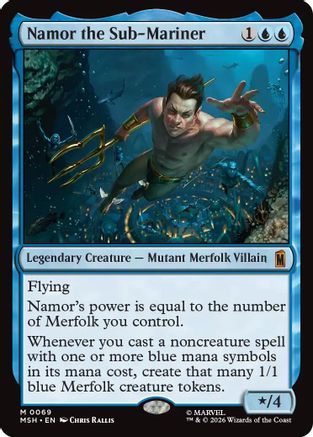 Namor the Sub-Mariner (MSH-069) - [Marvel Super Heroes] Foil