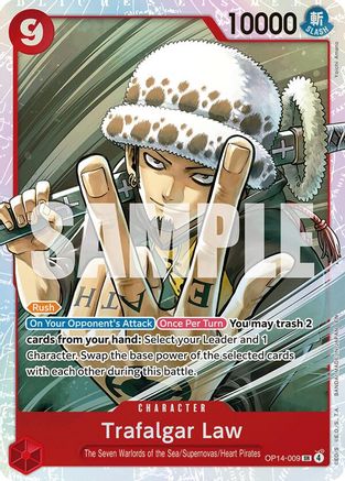 Trafalgar Law - OP14-009 (OP14-009) - The Azure Sea's Seven