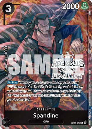 Spandine (Online Regional Finalist Card Set 2025 Vol.1) (EB01-043) - One Piece Promotion Cards